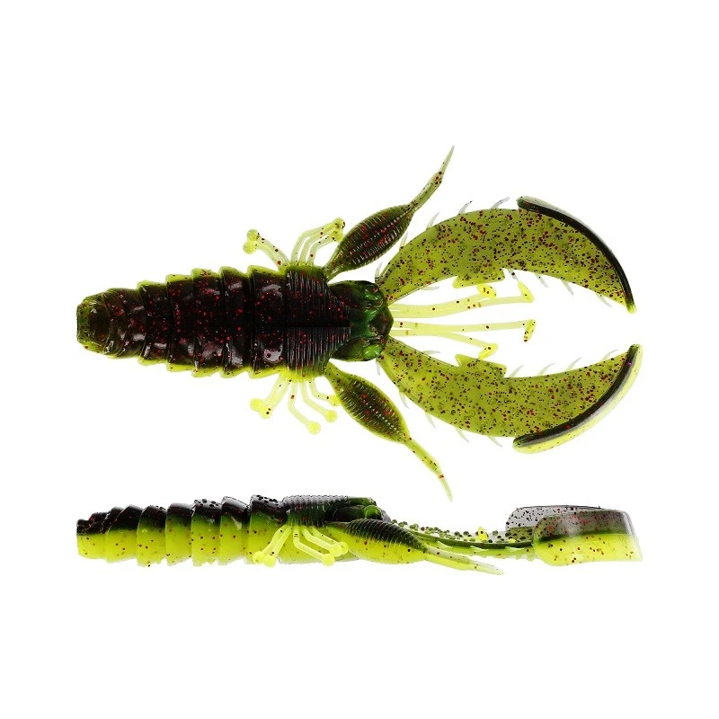 Westin CreCraw Creaturebait 8,5 Cm - Black/Chartreuse (5pack)