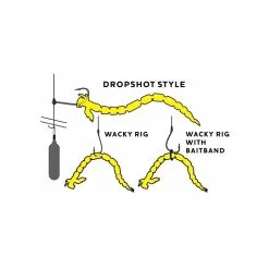 Westin BloodTeez 5,5 Cm - Fluo Yellow (10-pack)